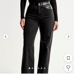 Abercrombie & Fitch Black Relaxed Jeans